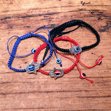 Load image into Gallery viewer, Hamsa Evil Eye Protection Bracelet