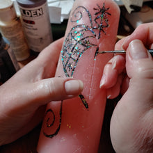 Load image into Gallery viewer, Hocus Pocus Magickal Carved Candles