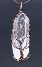 Load image into Gallery viewer, Clear Quartz Wire Wrapped Tree Necklaces

