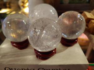 Clear Quartz Crystal Scrying Ball