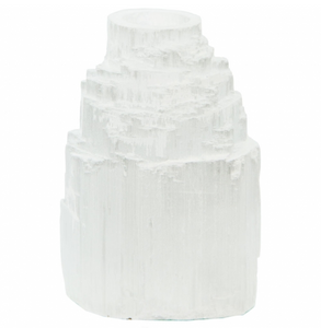 Selenite Iceberg Magickal Mini Taper Holder